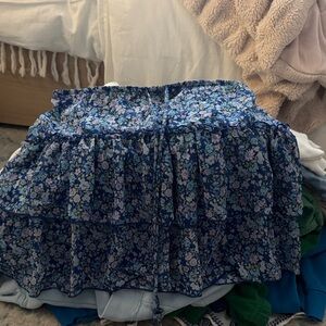 Floral Blue Skirt